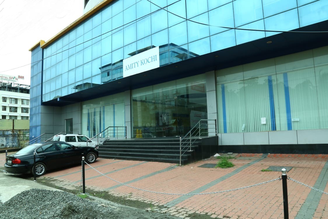 Amity Kochi campus entrance on Rajaji Road, Ernakulam